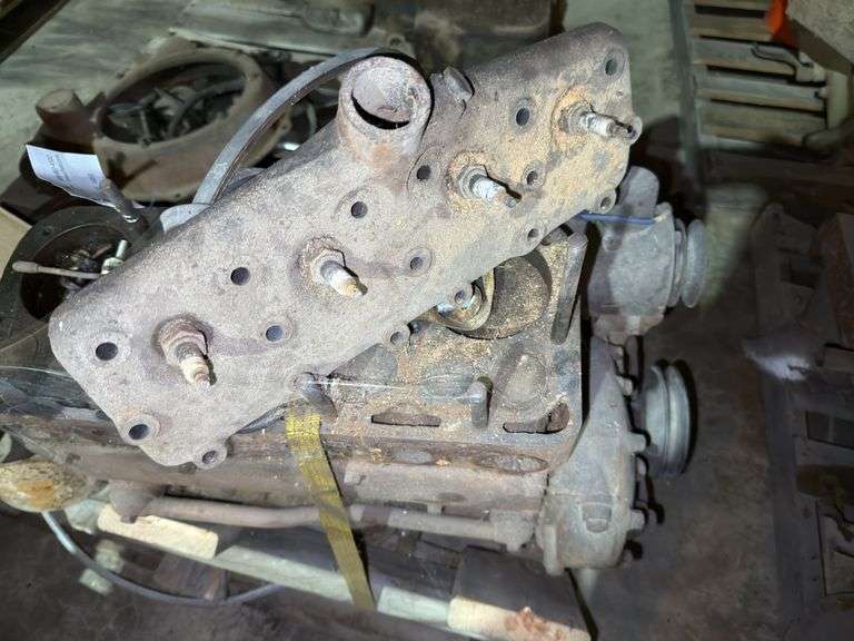 Pallet Of Assorted Model T/A Parts, Engine Block that Is t Free, Transmissi