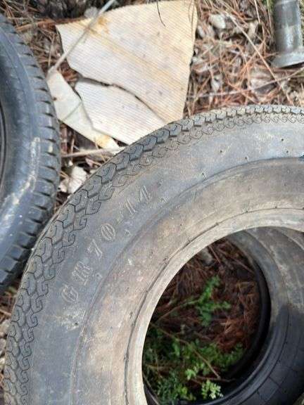 GR 70 x 14 tire, FR 78 x 14 tire(Appear to have never been mounted, but do