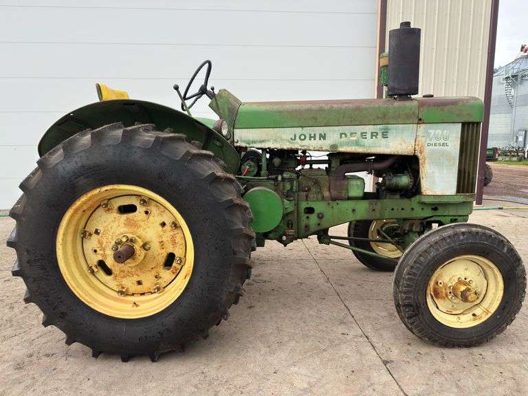 1960 John Deere 730 Diesel Standard Tractor, Electric Start, Wide Front Pow