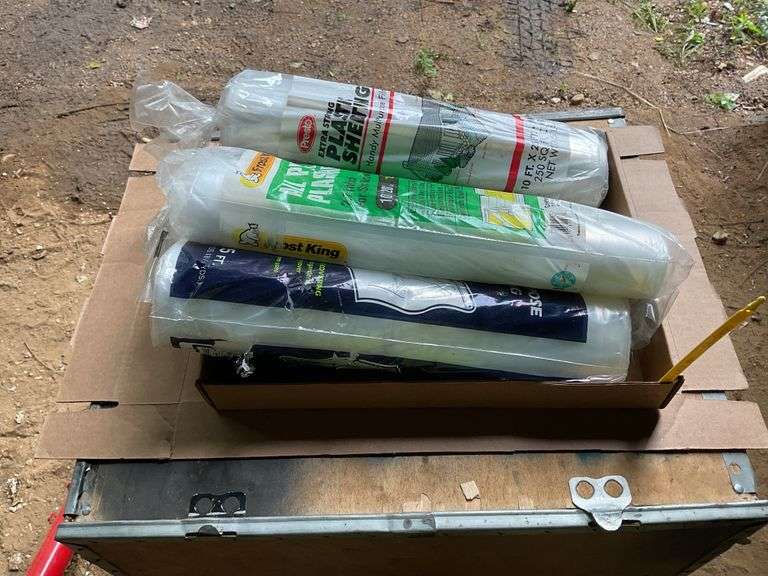 3 rolls of plastic