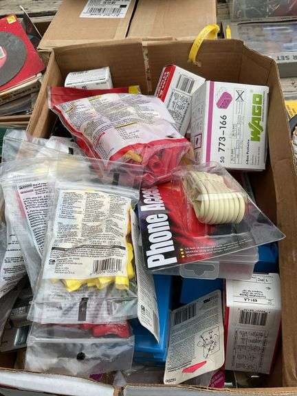Box of electrical supplies