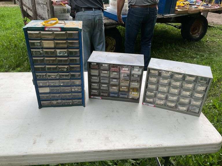 3 parts bins w/contents