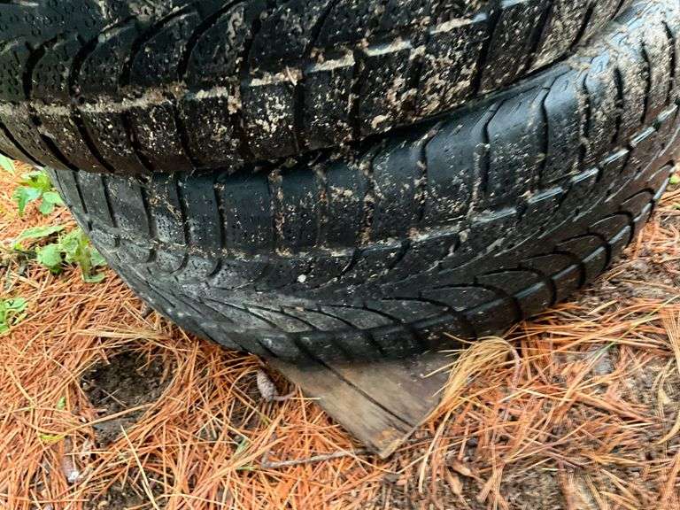 (4) 205/70r15 Tires on 5 Bolt Rims, (2) 215/55r16 Tires on 5 Bolt Rims