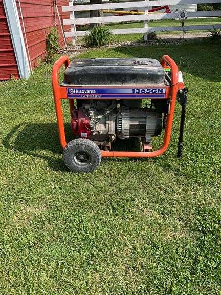 Husqvarna Generator Model 1365GN, 13hp Motor, 115 Hrs, One Owner,