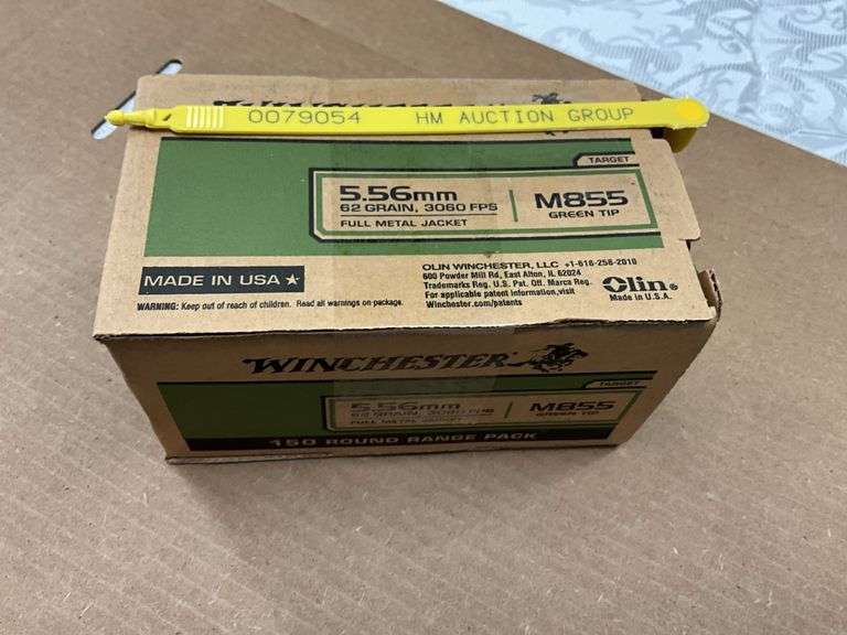 150 rounds Winchester 5.56MM Ammo, 60 grain, 3060 