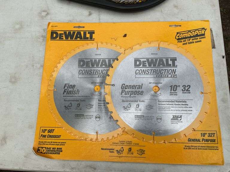 Dewalt 10" saw blades