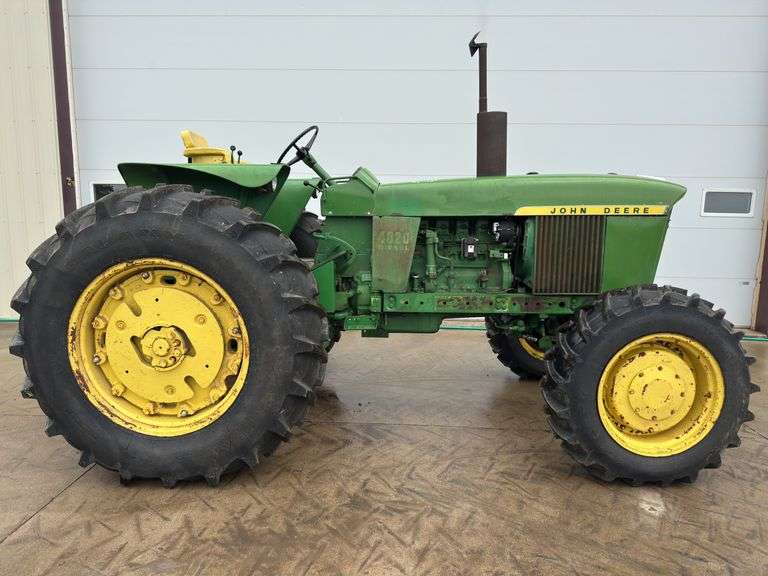 1972 John Deere 4020 FWD Diesel Tractor, Factory Hydraulic FWD Front End, 1