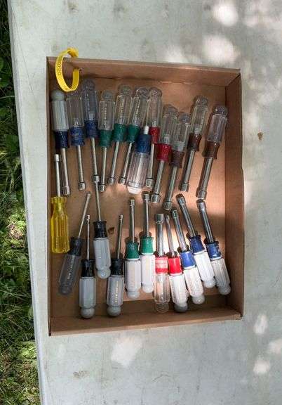 Flat of craftsman nut drivers