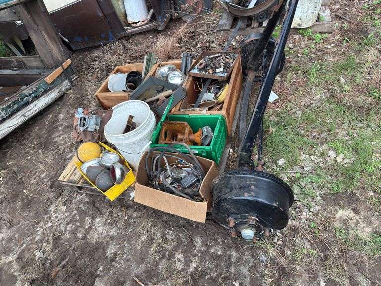 Antique Heavy Front Axle for Truck, Gm V8 manifold, Other automotive parts