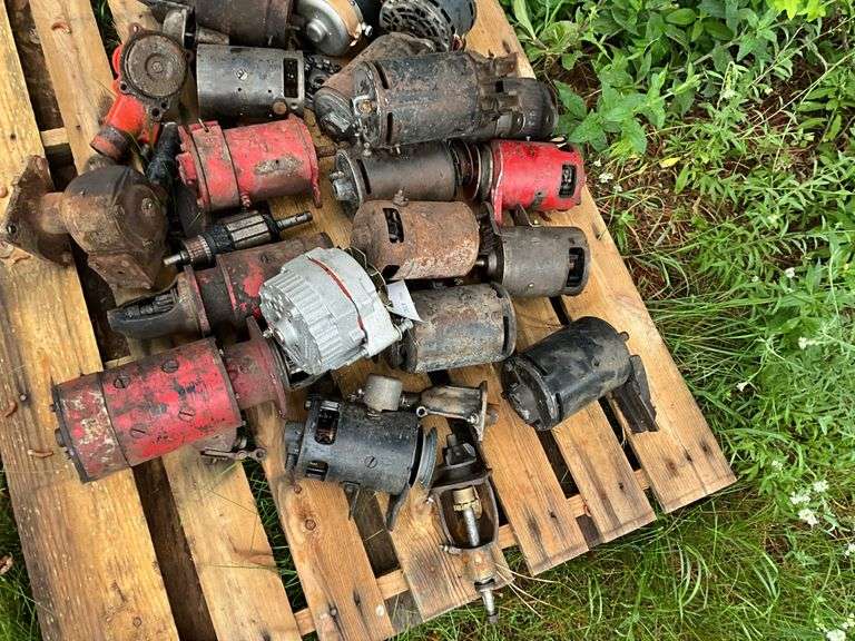 Assorted Vintage Starters, Generators
