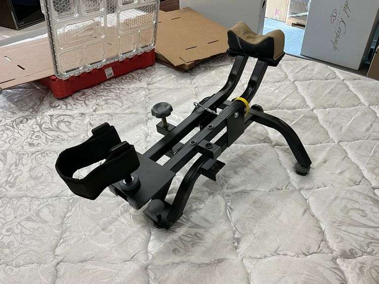 Shooting bench/gun stand 

Located in office