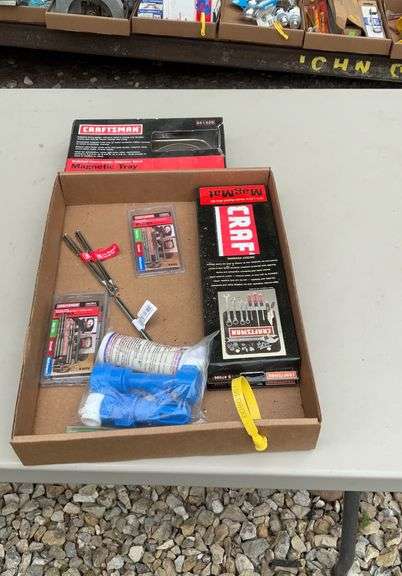 Flat of craftsman magmat, magnetic tray, bit packs
