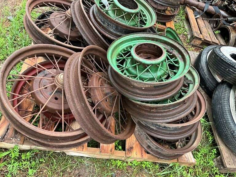 Assorted 5 Bolt Wire Spoked Wheels, 6 Bolt Wire Spoked Wheels