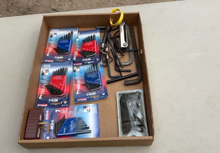 Flat of allen wrenches