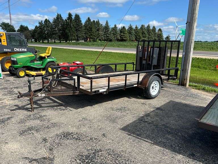 Utility Trailer w/Ramp, 12ftx7ft - no title/no registration yard trailer/la