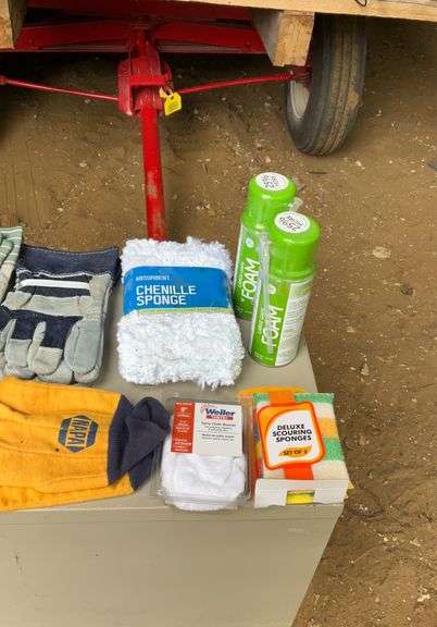 Gloves and car material