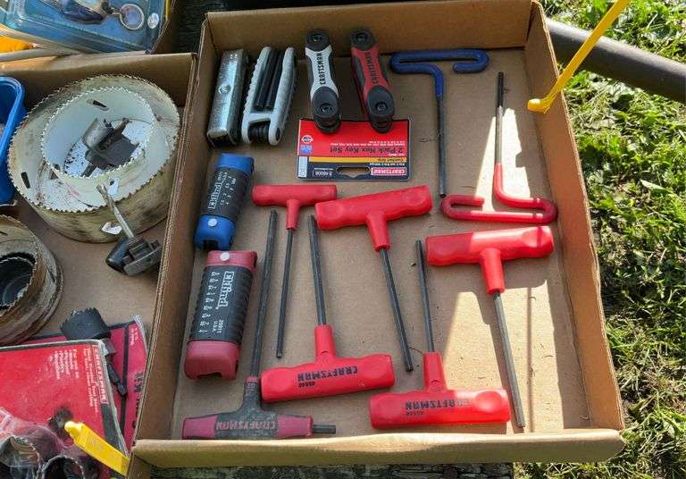 Flat of hex key wrenches