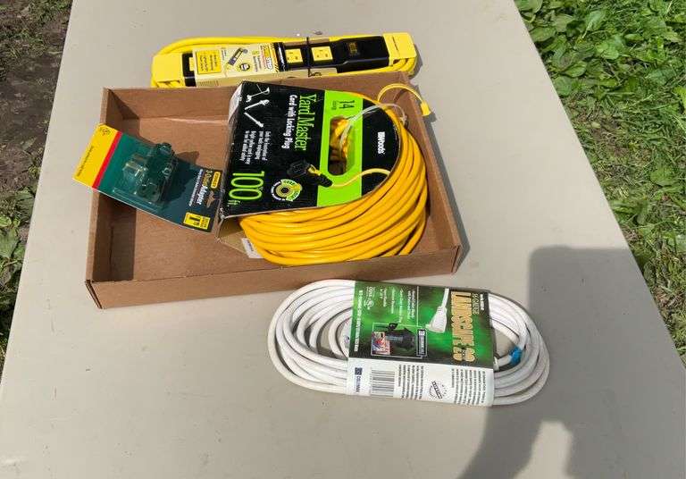 Flat of extension cords & power strips