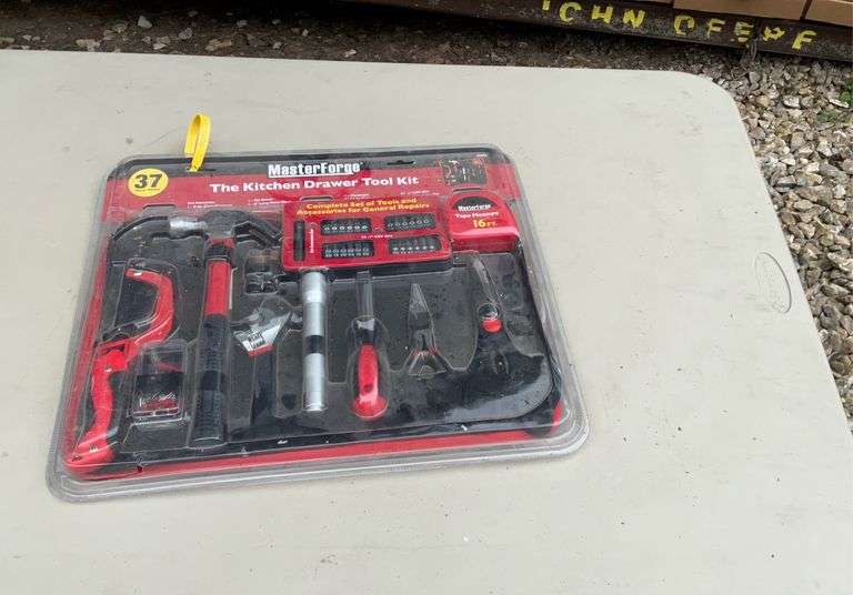 Masterforge 37pc kitchen drawer tool kit