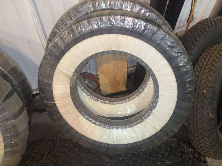 (2) Coker Classic 6.50-16 White Wall Tires, New/Unused