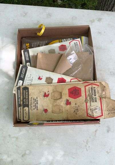Flat of sand paper  & abrasives