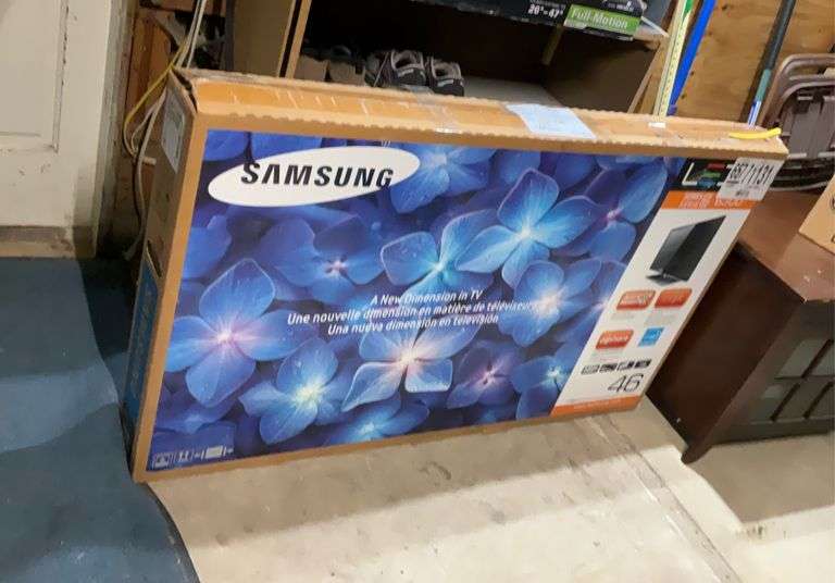 Samsung 46 in flatscreen tv NIB open for testing. Tested okay.
