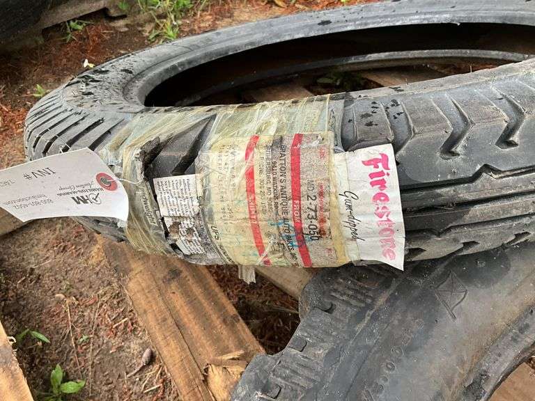 Firestone 4.40/4.50-21 Tire Appears to be New/Unused, (2). 4.75/5.00-19 Cut