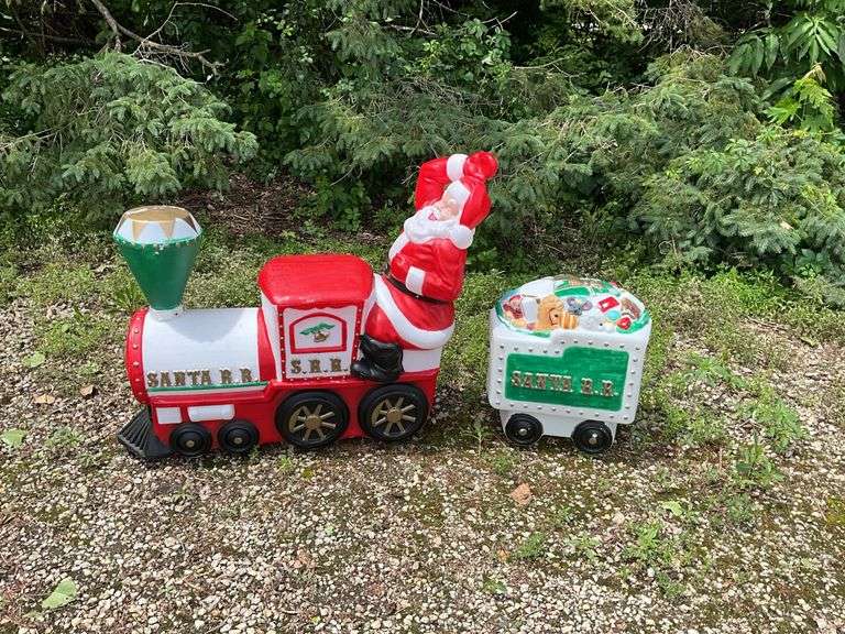 Santa Claus Railroad Train,Car Blow Mold