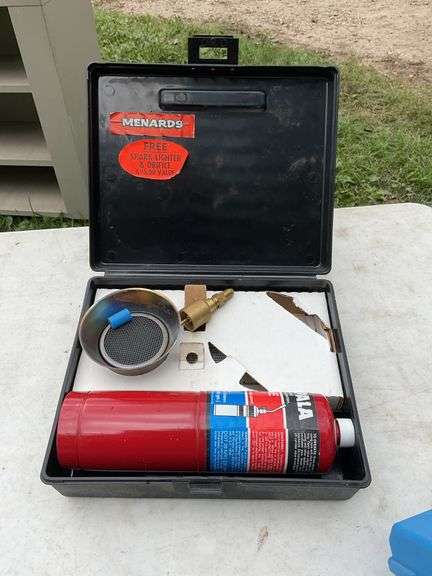 Butane torch & box of nut drivers