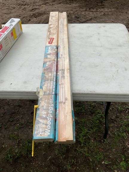 2 wood peg hanging boards