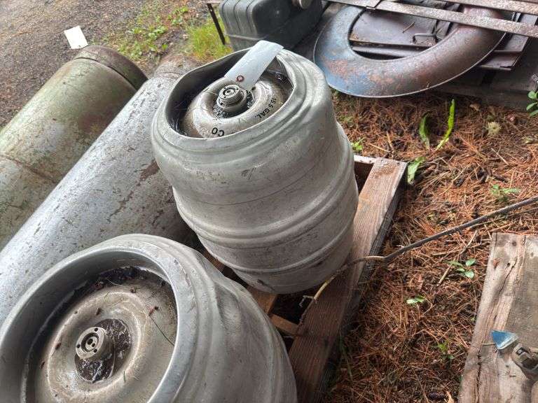 (2) Aluminum Beer Kegs
