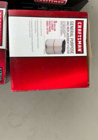 6 -5gallon & larger craftman shop vac filters