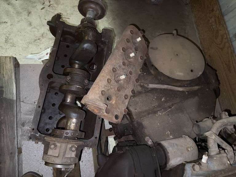 (2) Ford Flathead 4 Cylinder Engines, One Is Mostly Complete And Free, The