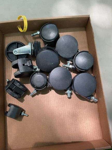 Flat of misc casters