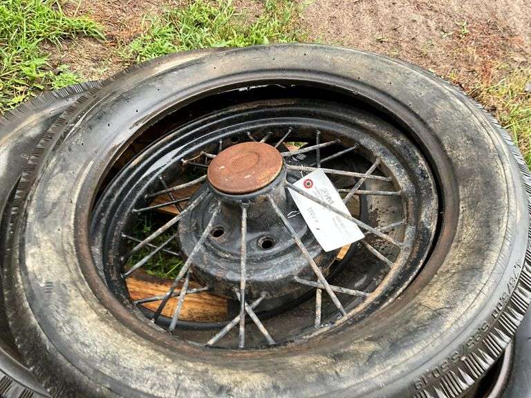 Assorted 5 Bolt Spoked Wheels, 19” Tires