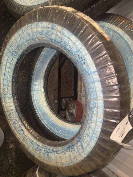 (2) Firestone 4.75/5.00-19 White Wall Tires, New/Unused