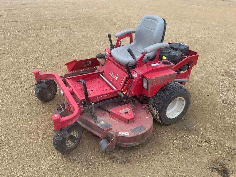 Country Clipper lawn mower, needs electric clutch work; Jazee SR205 zero tu