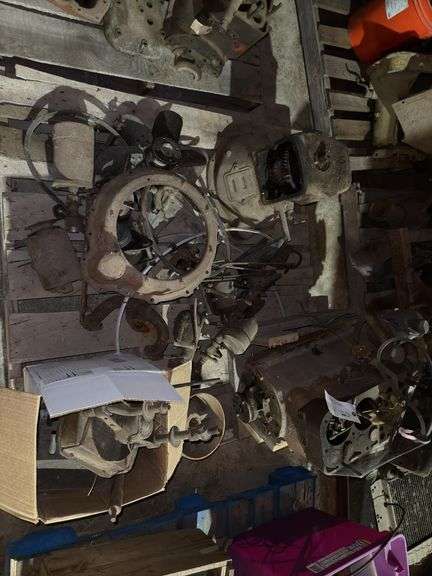Pallet Of Assorted Model T/A Parts, Engine Block that Is t Free, Transmissi