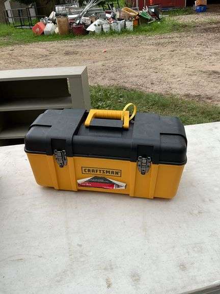 3 plastic tool boxes