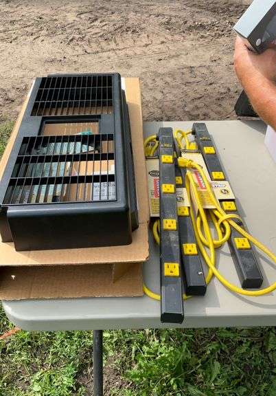 Power strips & plastic grate