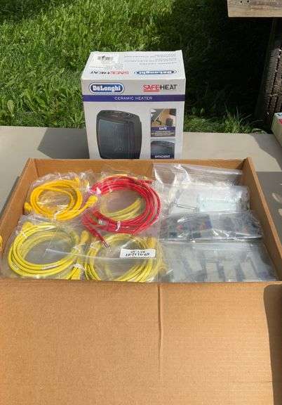 Router cables & portable heater