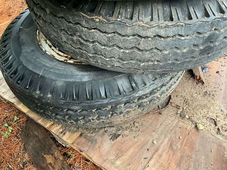 (4) 7.50-17 Tires on 5 Bolt Bud Rims