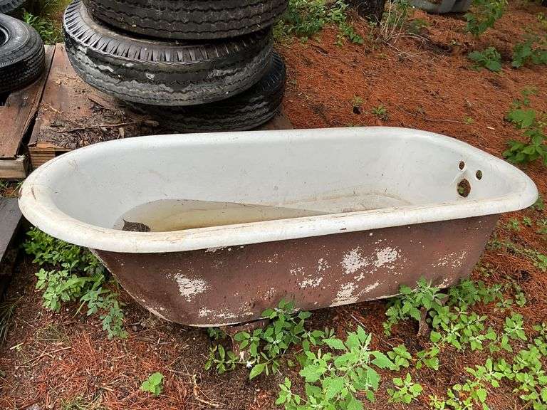 Cast Iron Claw Foot Tub, Some Damage