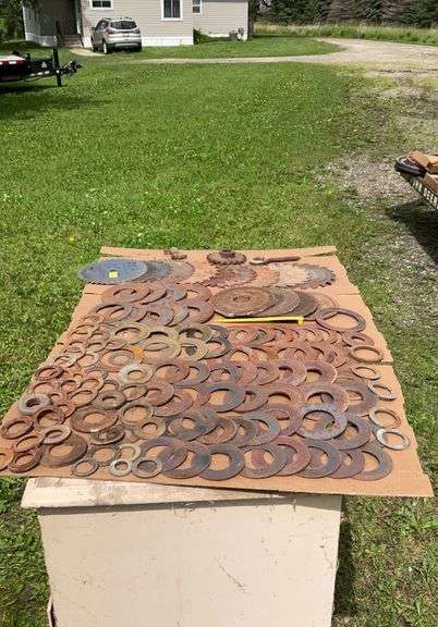 Flat of washers & saw blades