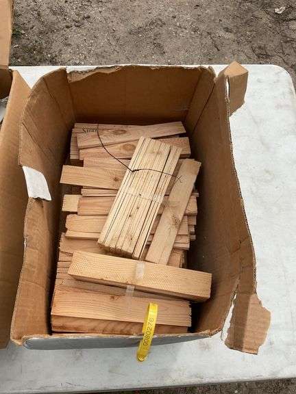 2 boxes of misc brackets & box of wood shims