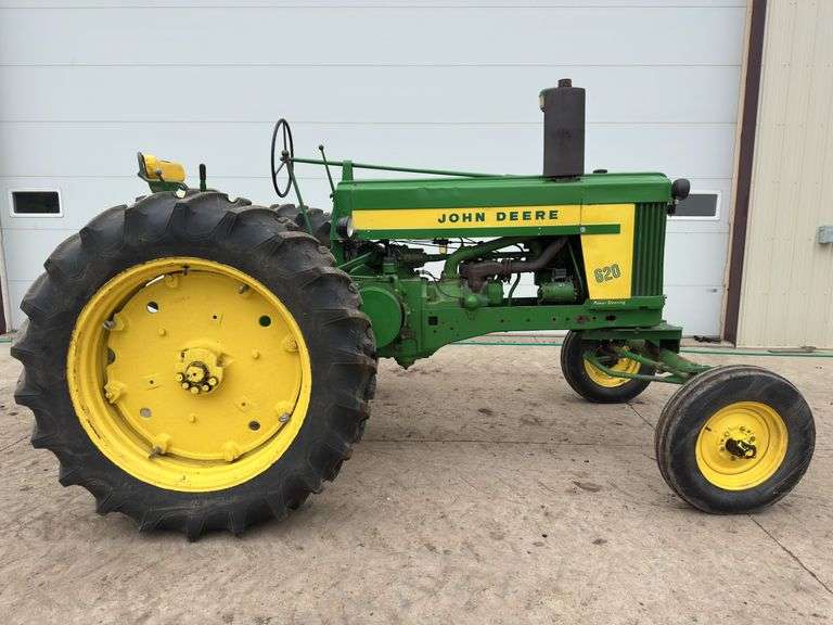 1956 John Deere 620 Gas Tractor, Wide Front, Power Steering, 3pt., 540PTO, 