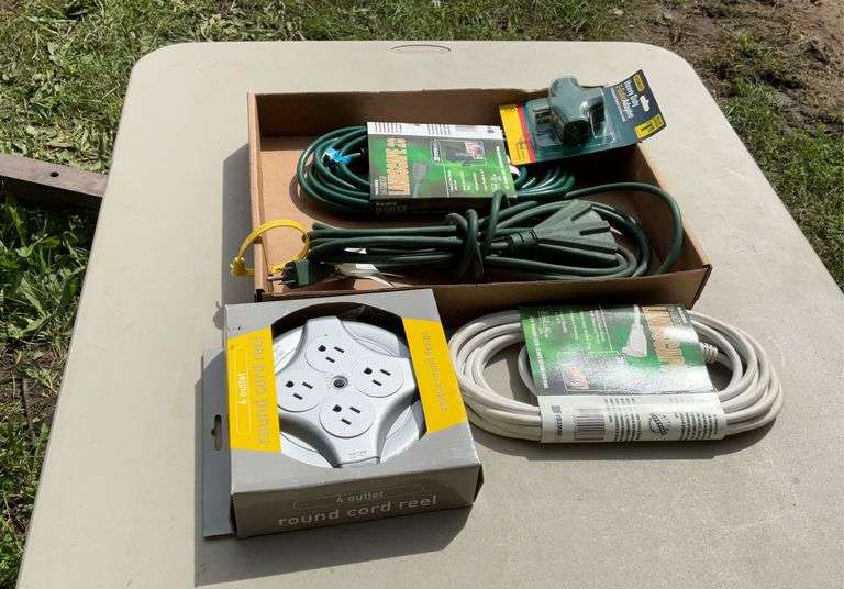 Flat of extension cords & power strips