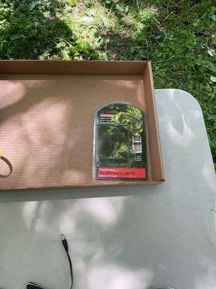 Flat of craftsman power strips & lights & temp sensors, tool box wax
