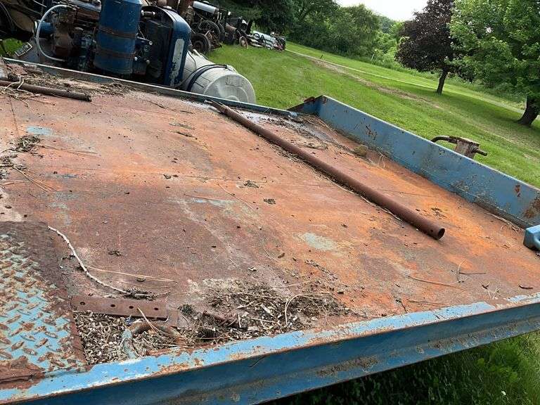 !!!!!1986 Reid-Haul 7’x15’ Deck Over, Tri-Axle Trailer, Pintle Hitch, Steel