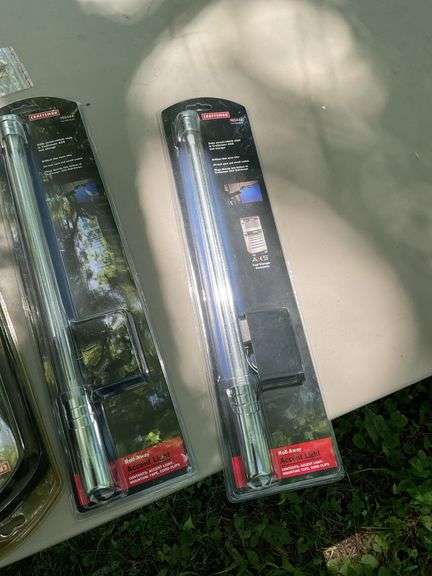 Box of power strips, lights & temp sensors